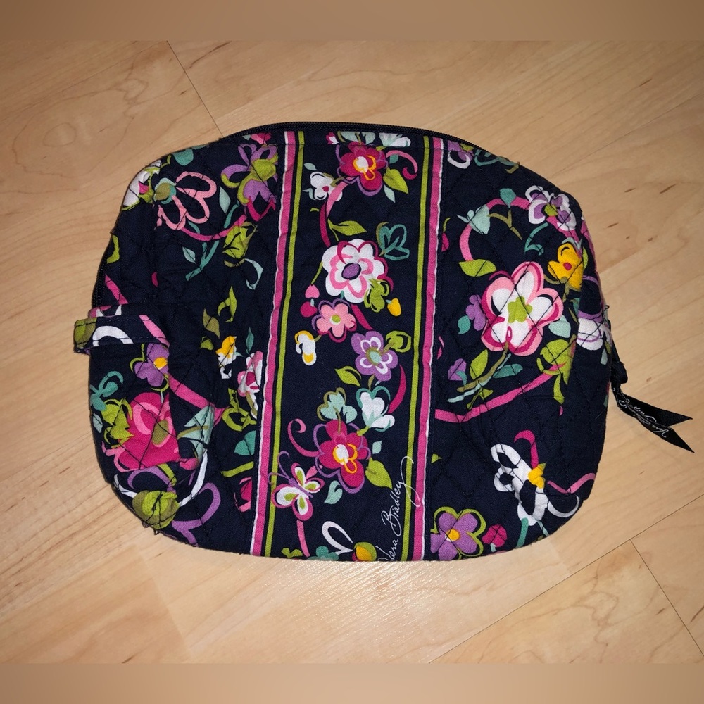 Vera Bradley Breast Cancer Awareness Retired Pattern Cosmetic Pouch